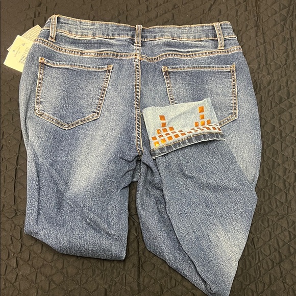 Falls Creek Blue Jeans with Brass Accents - Picture 4 of 4